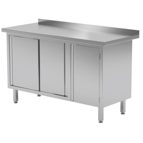 Stół szafka drzwi suwane- drzwi na zawiasach po lewej 1500x600x850 Stół szafka drzwi suwane- drzwi na zawiasach po lewej 1500x600x850