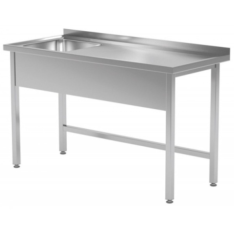 Stół ze zlewem, komora po lewej 2600x700x850 Stół ze zlewem, komora po lewej 2600x700x850